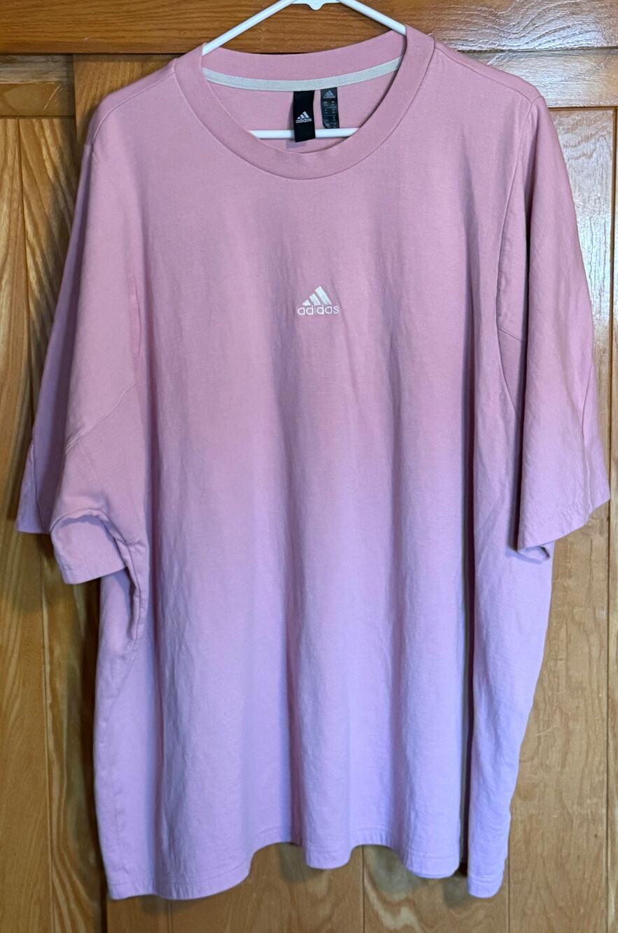 adidas Essentials Feelvivid Drop Shoulder Tee Lilac Pink 3XL